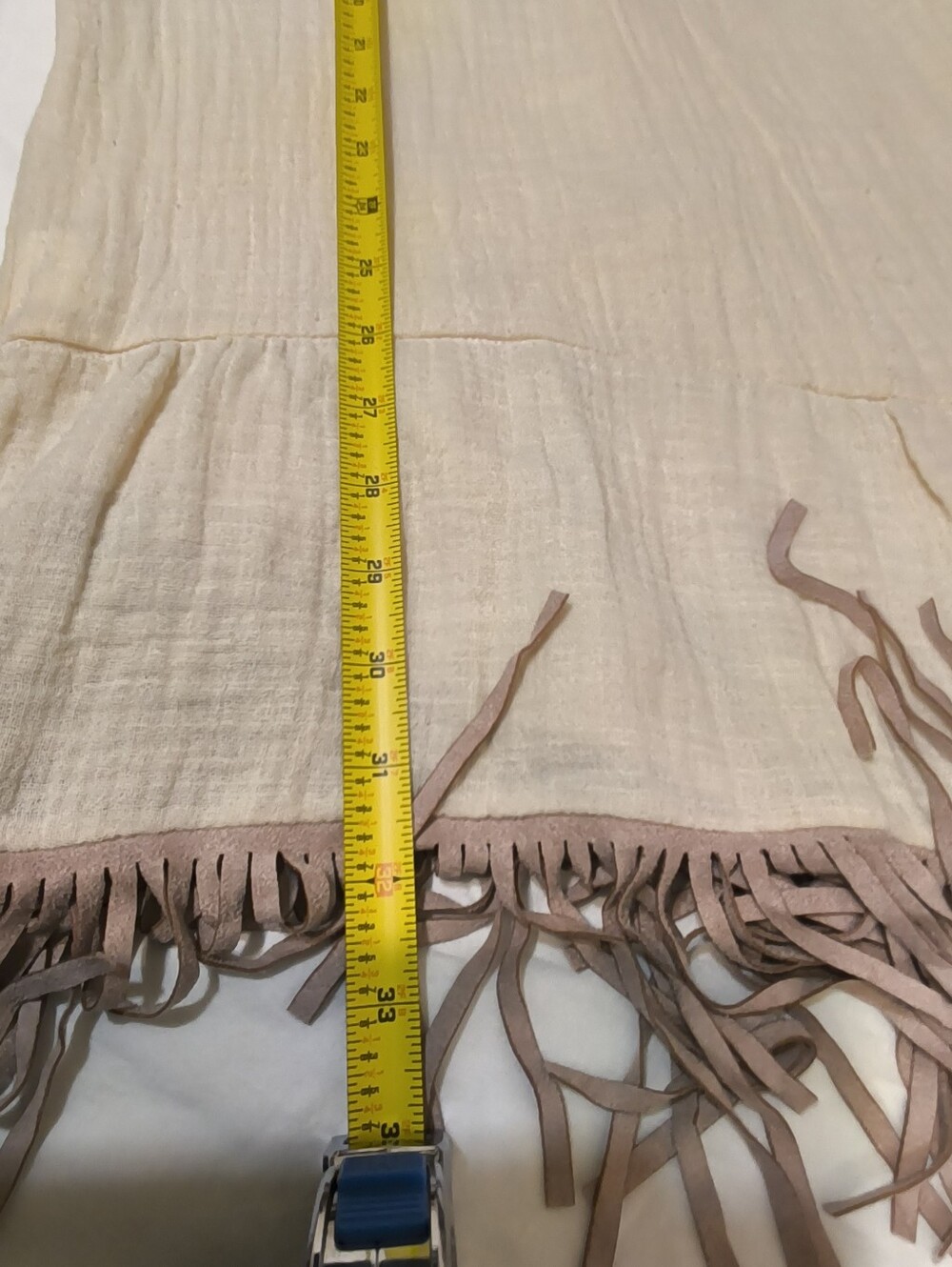 Embroidered Fringe Tunic Boho Festival Western L Cochella - Picture 10 of 12